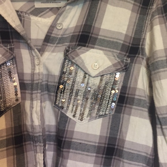 Mudd sparkle button down - Picture 2 of 3